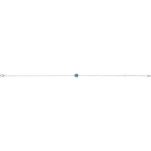 14K White Gold Natural Emerald 6.5-7.5 Inch Bracelet – Elegant Design