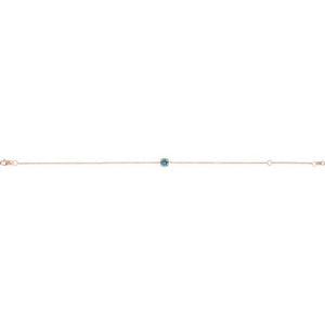 14K White Gold Natural Emerald 6.5-7.5 Inch Bracelet – Elegant Design