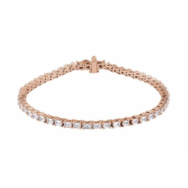 14K Gold Lab-Grown Diamond Line Bracelet