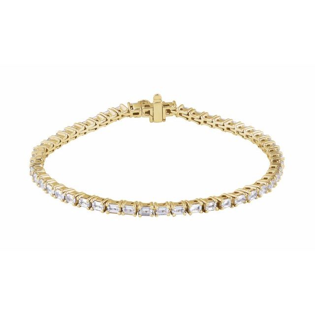 14K Gold Lab-Grown Diamond Line Bracelet