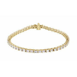 14K Gold Lab-Grown Diamond Line Bracelet