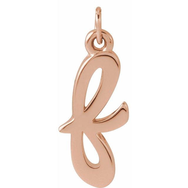 14K White Gold Petite Initial Letter J Pendant - Personal Touch Jewelry