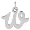 14K White Gold Petite Initial Letter J Pendant - Personal Touch Jewelry