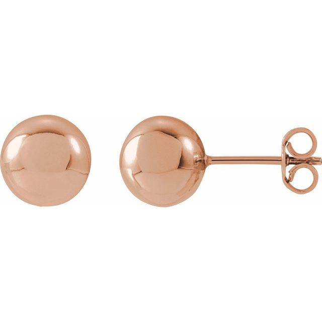 14K Gold Ball Earrings - Options Available