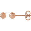 14K Yellow Gold 8 mm Polished Ball Earrings – Timeless Elegance