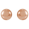 14K Yellow Gold 8 mm Polished Ball Earrings – Timeless Elegance