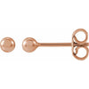 14K Yellow Gold 8 mm Polished Ball Earrings – Timeless Elegance