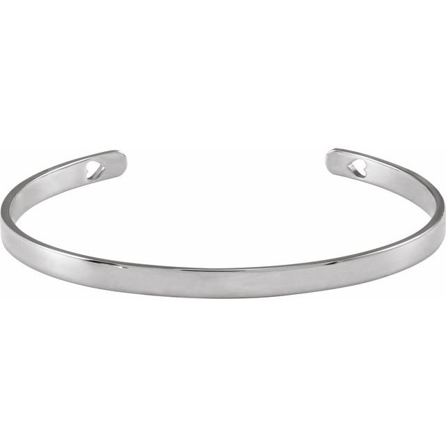 14K Gold Engravable Cuff Bracelet
