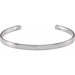 14K Gold Engravable Cuff Bracelet