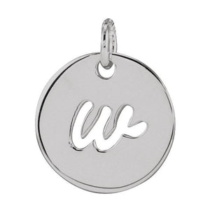 14K Gold Script Initial Pendant