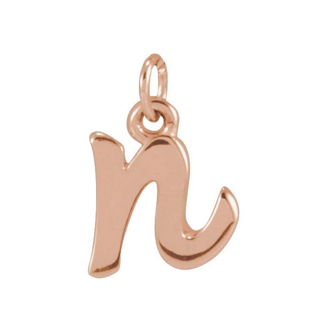 14K White Gold Petite Initial Letter J Pendant - Personal Touch Jewelry