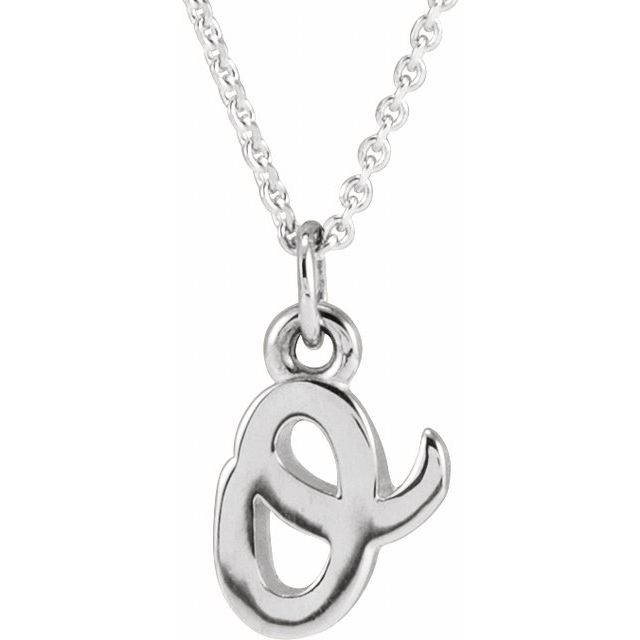 14K Gold Petite Initial Pendant - Options Available