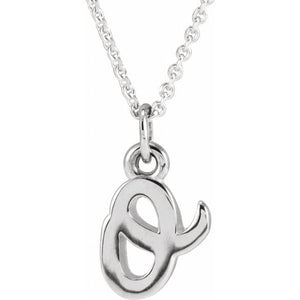 14K Gold Petite Initial Pendant - Options Available