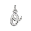 14K White Gold Petite Initial Letter J Pendant - Personal Touch Jewelry