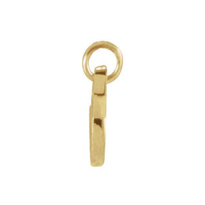 14K White Gold Petite Initial Letter J Pendant - Personal Touch Jewelry