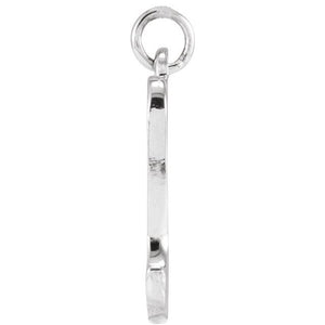 14K White Gold Petite Initial Letter J Pendant - Personal Touch Jewelry