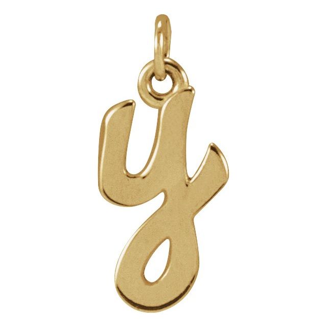 14K White Gold Petite Initial Letter J Pendant - Personal Touch Jewelry