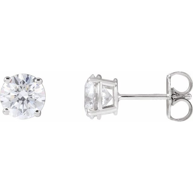 14K Yellow 3.4mm :: 1/3 CTW Lab-Grown Diamond Stud Earrings