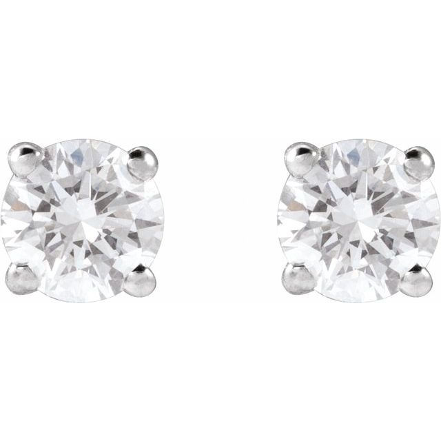 14K Yellow Gold 1/3 CTW Lab-Grown Diamond Stud Earrings