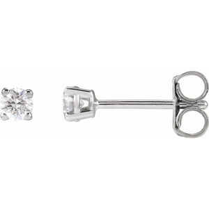 14K Yellow Gold 1/3 CTW Lab-Grown Diamond Stud Earrings