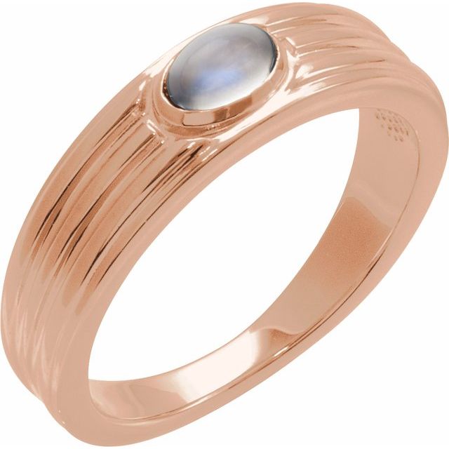 Natural Turquoise Cabochon Solitaire Ring in 14K Gold, Silver & Platinum