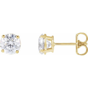 4 CTW Lab-Grown Diamond Stud Earrings Crafted in 14K Gold