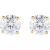 14K White 3mm 1/5 CTW Natural Diamond Stud Earrings