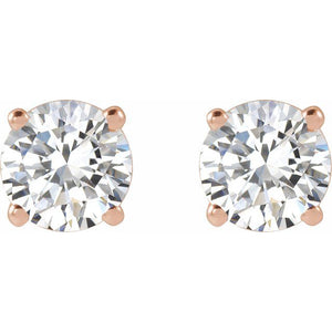 14K Yellow Gold 1/3 CTW Lab-Grown Diamond Stud Earrings