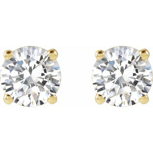 14K Yellow Gold 1/3 CTW Lab-Grown Diamond Stud Earrings