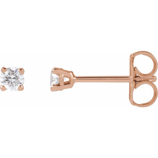 14K Yellow Gold 1/3 CTW Lab-Grown Diamond Stud Earrings