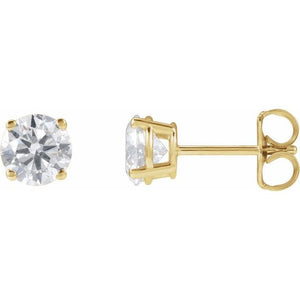 14K Yellow Gold 1/3 CTW Lab-Grown Diamond Stud Earrings