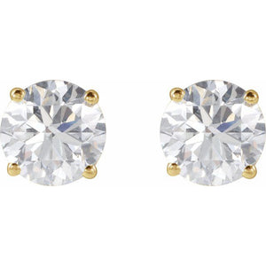 14K Yellow Gold 1/3 CTW Lab-Grown Diamond Stud Earrings