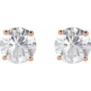 14K Yellow Gold 1/3 CTW Lab-Grown Diamond Stud Earrings