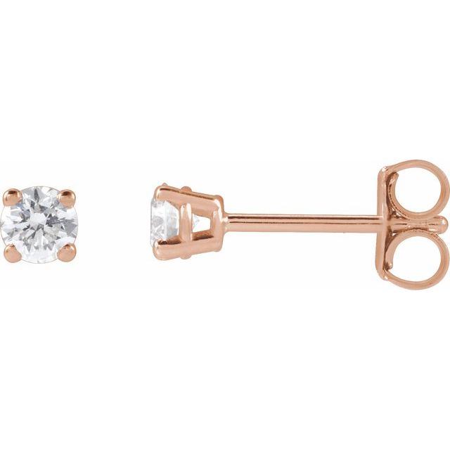 14K Yellow Gold 1/3 CTW Lab-Grown Diamond Stud Earrings