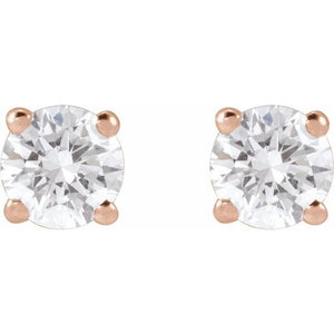 14K Yellow Gold 1/3 CTW Lab-Grown Diamond Stud Earrings