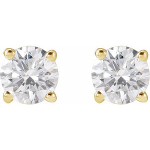 14K Yellow Gold 1/3 CTW Lab-Grown Diamond Stud Earrings