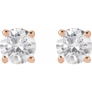 14K Yellow Gold 1/3 CTW Lab-Grown Diamond Stud Earrings