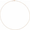 14K Yellow Gold Adjustable 1.3 mm Cable Chain, 16-18 Inch