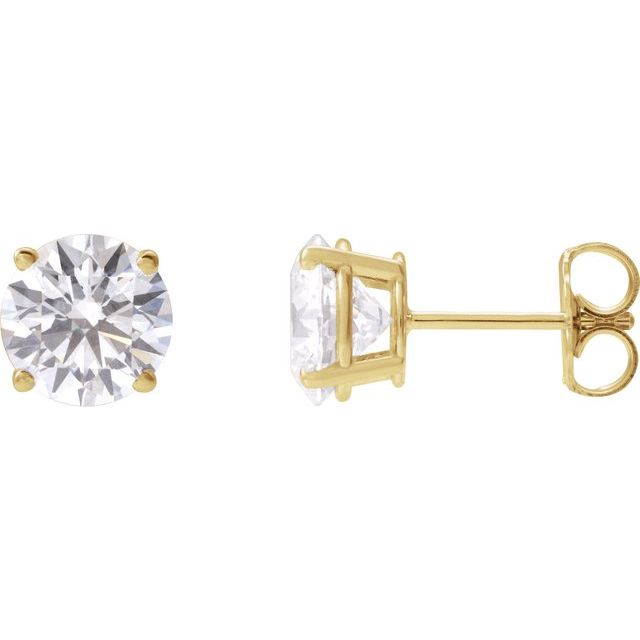 14K Yellow Gold 1/3 CTW Lab-Grown Diamond Stud Earrings