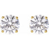 14K Yellow 3.4mm :: 1/3 CTW Lab-Grown Diamond Stud Earrings