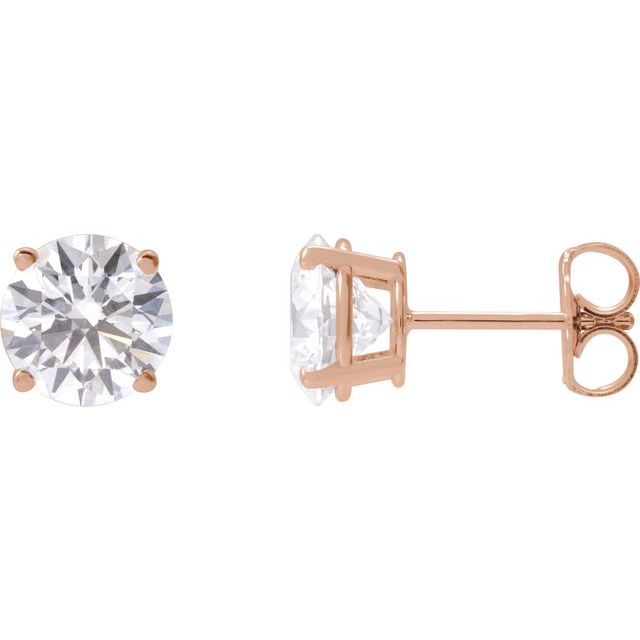 14K Yellow Gold 1/3 CTW Lab-Grown Diamond Stud Earrings