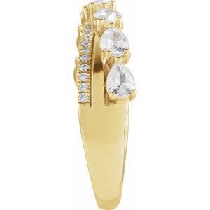 14K Gold Natural Diamond Ring - Options Available