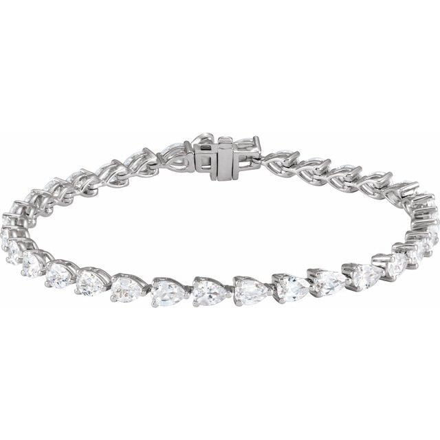 14K Gold Lab-Grown Diamond Line Bracelet