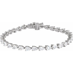 14K Gold Lab-Grown Diamond Line Bracelet