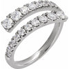 14K Yellow Gold 9/10 CTW Lab-Grown Diamond Bypass Ring