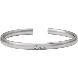 14K Yellow Gold 6 mm Hinged Cuff Bracelet - Elegant Design