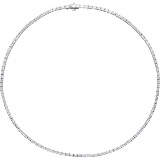 14K Yellow Gold 16" 11 3/4 CTW Lab-Grown Diamond Line Necklace