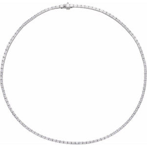 14K Gold Lab-Grown Diamond Line Necklace