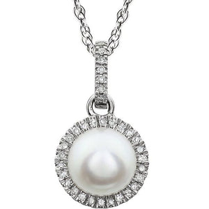 1/10 CTW Natural Birthstone Gemstone Necklace in 14K Gold