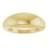 14K Gold 10 mm Polished Dome Ring – Classic Design